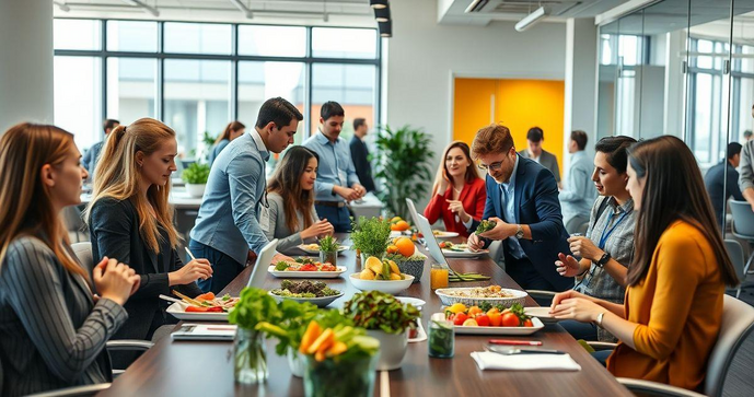 Nutrição Corporativa: Como Implementar uma Alimentação Saudável nas Empresas Nutrição Corporativa: Como Implementar uma Alimentação Saudável nas Empresas