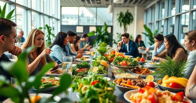 Alimentação Corporativa: Como Transformar sua Empresa com Menus Saudáveis Alimentação Corporativa: Como Transformar sua Empresa com Menus Saudáveis
