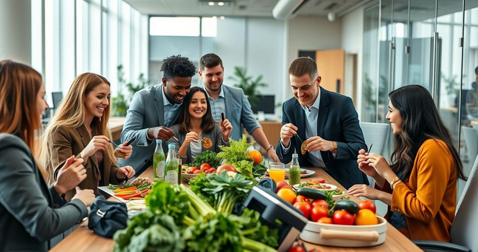 Nutrição Corporativa: Como Implementar Dietas Saudáveis no Trabalho Nutrição Corporativa: Como Implementar Dietas Saudáveis no Trabalho